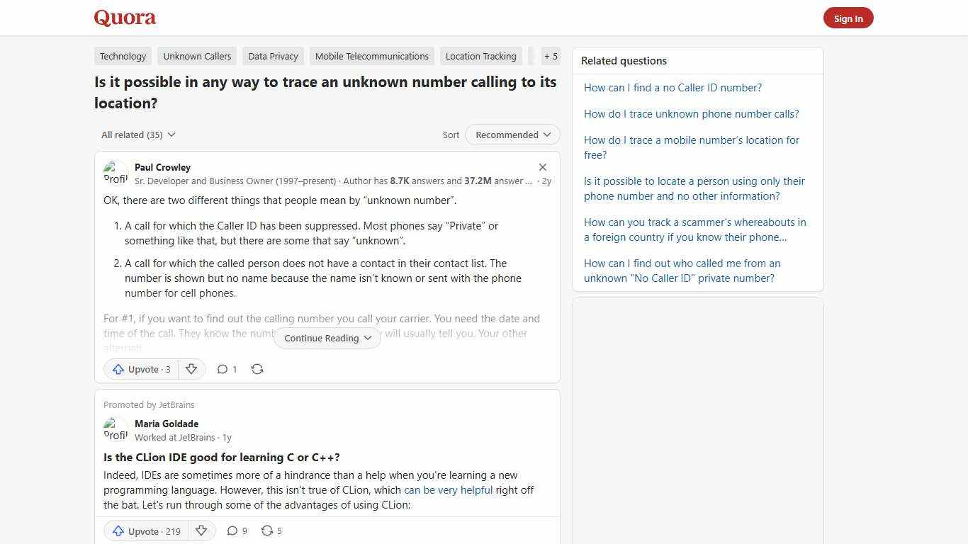 Is it possible in any way to trace an unknown number calling to its location? - Quora